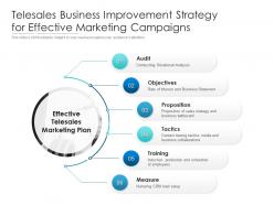 Telesales business improvement strategy for effective marketing campaigns