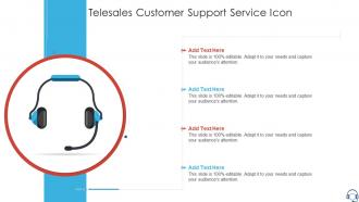 Telesales Customer Support Service Icon