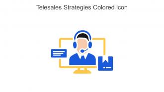 Telesales Strategies Colored Icon In Powerpoint Pptx Png And Editable Eps Format