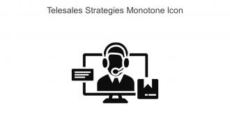 Telesales Strategies Monotone Icon In Powerpoint Pptx Png And Editable Eps Format