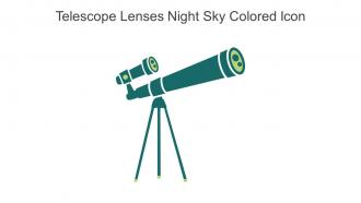 Telescope Lenses Night Sky Colored Icon In Powerpoint Pptx Png And Editable Eps Format