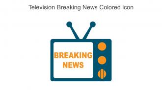 Television Breaking News Colored Icon In Powerpoint Pptx Png And Editable Eps Format
