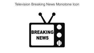 Television Breaking News Monotone Icon In Powerpoint Pptx Png And Editable Eps Format
