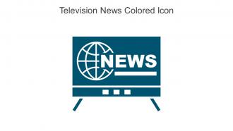 Television News Colored Icon In Powerpoint Pptx Png And Editable Eps Format