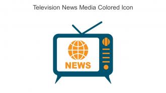Television News Media Colored Icon In Powerpoint Pptx Png And Editable Eps Format