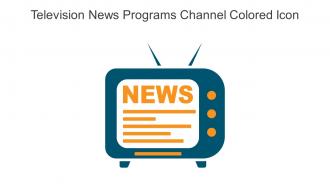 Television News Programs Channel Colored Icon In Powerpoint Pptx Png And Editable Eps Format