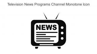 Television News Programs Channel Monotone Icon In Powerpoint Pptx Png And Editable Eps Format