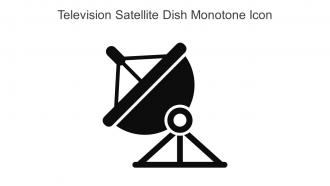 Television Satellite Dish Monotone Icon In Powerpoint Pptx Png And Editable Eps Format