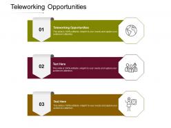 Teleworking opportunities ppt powerpoint presentation infographic template graphics cpb