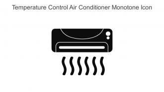 Temperature Control Air Conditioner Monotone Icon In Powerpoint Pptx Png And Editable Eps Format
