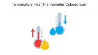 Temperature Heat Thermometer Colored Icon In Powerpoint Pptx Png And Editable Eps Format