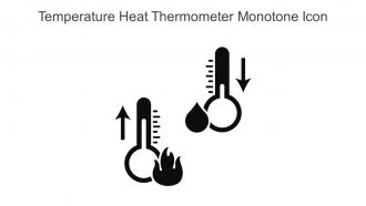 Temperature Heat Thermometer Monotone Icon In Powerpoint Pptx Png And Editable Eps Format