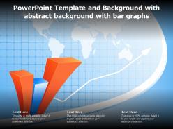 Template and background with abstract background with bar graphs ppt powerpoint