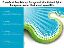 Template and background with abstract spiral background vector illustration layered file