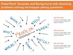 Template And Background With Attacking Problems Solving Techniques Asking Questions