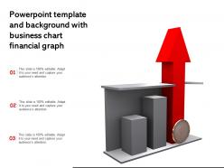 Template and background with business chart financial graph ppt powerpoint