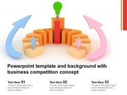 Template And Background With Business Competition Concept Ppt Powerpoint