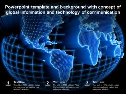 Template And Background With Concept Of Global Information And Technology Of Communication