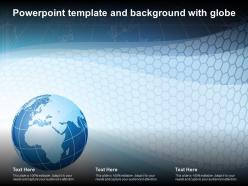 Template and background with globe ppt powerpoint