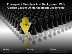 Template and background with golden leader of management leadership ppt powerpoint