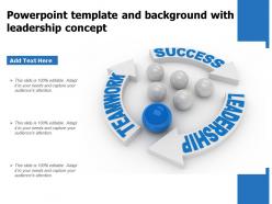 Template and background with leadership concept ppt powerpoint