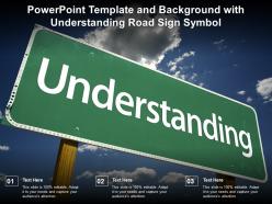 Template and background with understanding road sign symbol ppt powerpoint