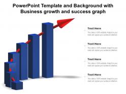 Template background with business growth and success graph ppt powerpoint