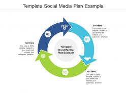 Template social media plan example ppt powerpoint presentation ideas background images cpb