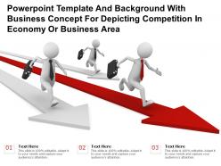 Template With Business Concept For Depicting Competition In Economy Or Business Area