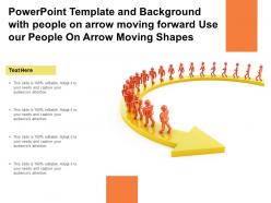 Template with people on arrow moving forward use our people on arrow moving shapes
