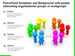 Templates and background with people networking organizational groups or workgroups