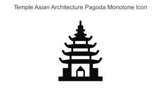 Temple Asian Architecture Pagoda Monotone Icon In Powerpoint Pptx Png And Editable Eps Format