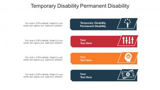 Temporary disability permanent disability ppt powerpoint presentation inspiration cpb