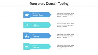 Temporary domain testing ppt powerpoint presentation inspiration example topics cpb