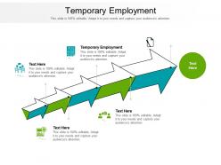 Temporary employment ppt powerpoint presentation infographics gridlines cpb