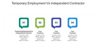 Temporary employment vs independent contractor ppt powerpoint images cpb