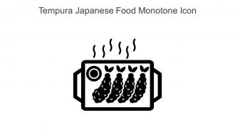 Tempura Japanese Food Monotone Icon In Powerpoint Pptx Png And Editable Eps Format