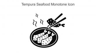 Tempura Seafood Monotone Icon In Powerpoint Pptx Png And Editable Eps Format