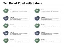 Ten Bullet Point With Labels