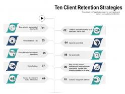 Ten client retention strategies