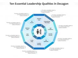 Ten Essential Leadership Qualities In Decagon