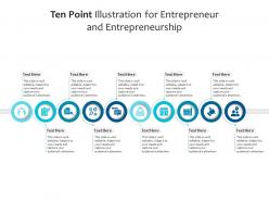 Ten Point Illustration For Entrepreneur And Entrepreneurship Infographic Template