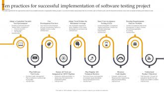 Ten Practices For Successful Implementation Of Software Testing Project