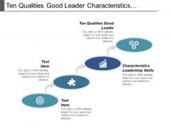 Ten qualities good leader characteristics leadership skills seo results cpb