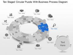 93717201 style puzzles circular 10 piece powerpoint presentation diagram infographic slide