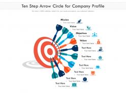 Ten Step Arrow Circle For Company Profile
