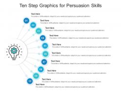 Ten step graphics for persuasion skills infographic template