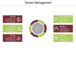 Tender management ppt powerpoint presentation show slide cpb