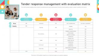 Tender Response Management With Evaluation Matrix