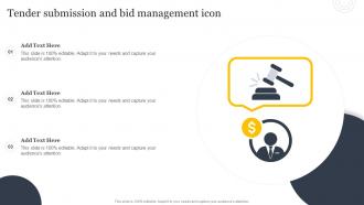 Tender Submission And Bid Management Icon